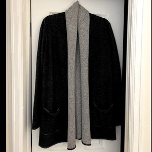 Aritzia Babaton Beekman Open Cardigan Charcoal Gray Size Medium